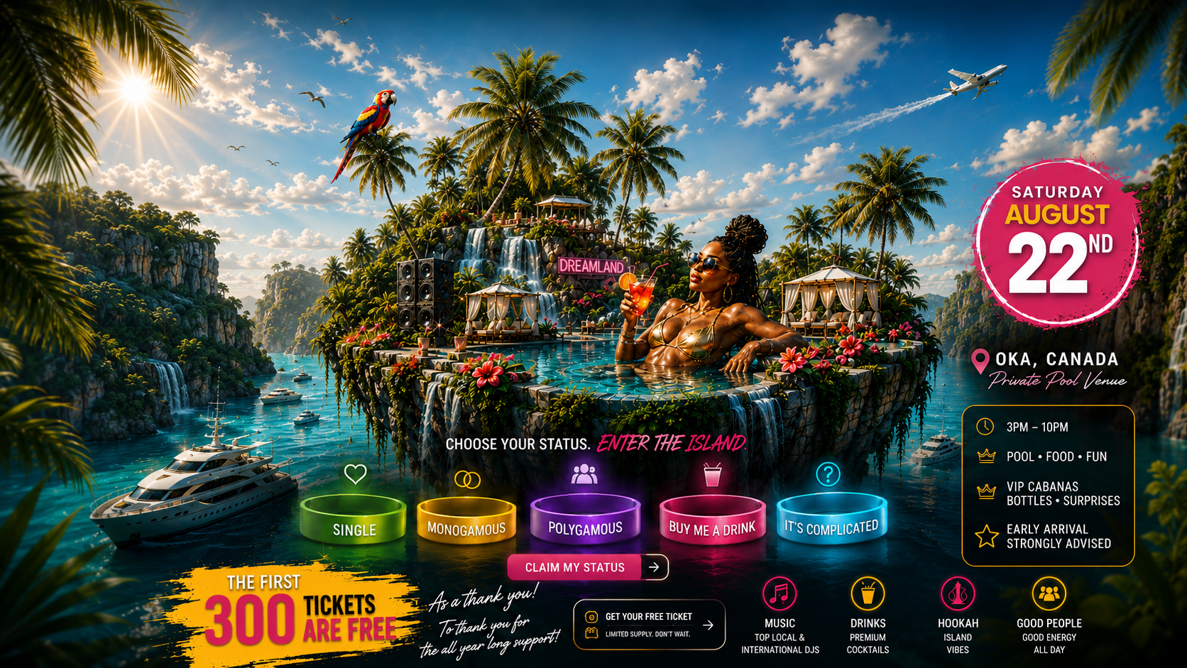 Dreamland Fest MTL – 2nd Edition festival poster.